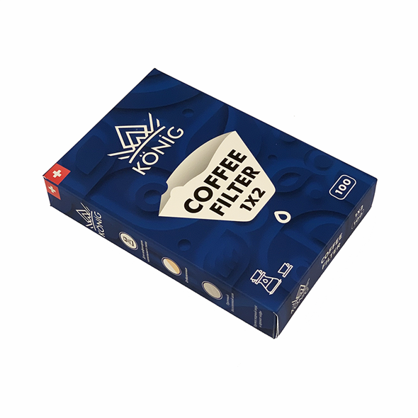 Фильтры бумажные для кофе, кофеварок, кофемашин белые KONIG №2 100 шт. - фото 29062