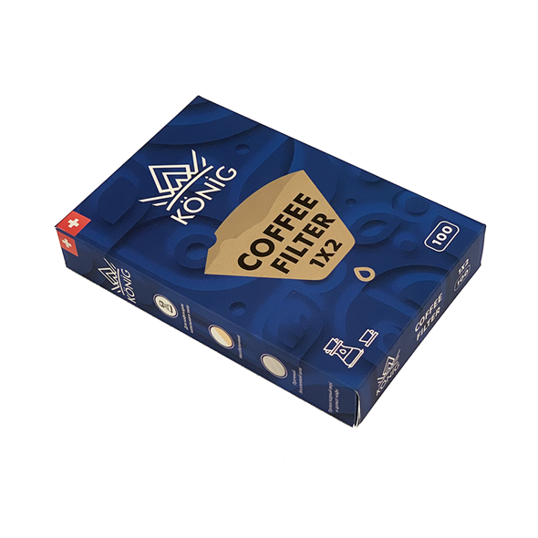 Фильтры бумажные для кофе, кофеварок, кофемашин неотбеленные KONIG №2 100 шт. - фото 29066