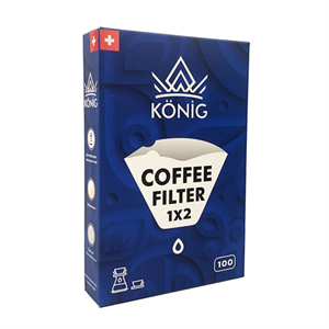 Фильтры бумажные для кофе, кофеварок, кофемашин белые KONIG №2 100 шт.