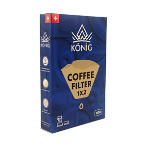Фильтры бумажные для кофе, кофеварок, кофемашин неотбеленные KONIG №2 100 шт.